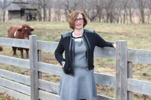 Kristin Svyantek Garvey Executive Director Indiana Commission for Women Add some sophistication to a back and white outfit with touches of leather. (Jacket, BB Dakota, $88; dress, Katherine Barclay, $218; Profile Boutique; black pumps, stylist’s private collection)