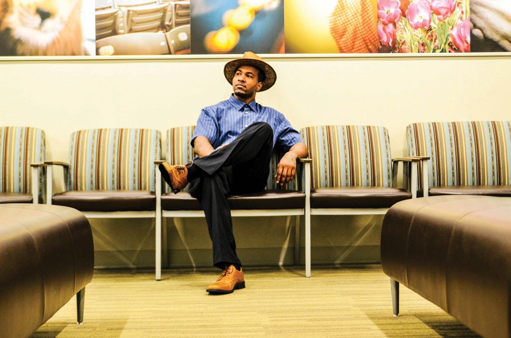 David Moore Feature barber Slick Cutz Men are having more fun with their wardrobes and using accessories to add life into otherwise boring outfits and to reflect their personalities. If you’re not into the plaid suits, bow ties or flowers on your lapel, start with a simple hat that can add so much style. (Short-sleeve shirt, slacks, shoes, hat, JCPenney)